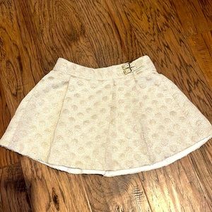 Kate Spade Girls Gold Polka dot Skirt size 4Y